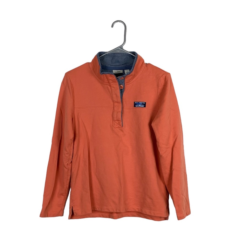LL Bean soft cotton rugby pull over size small petite outdoors